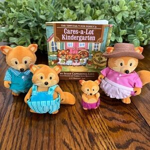 Battat‎ Li’l Woodzeez Tippytail Fox Family with Cares-a-Lot Kindergarten Book